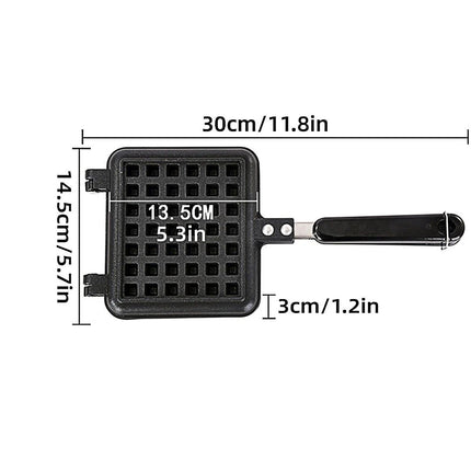 Waffle Pan Mould DIY Cake Baking Tool Lattice Muffin Mold Tray for Kitchen Oven.