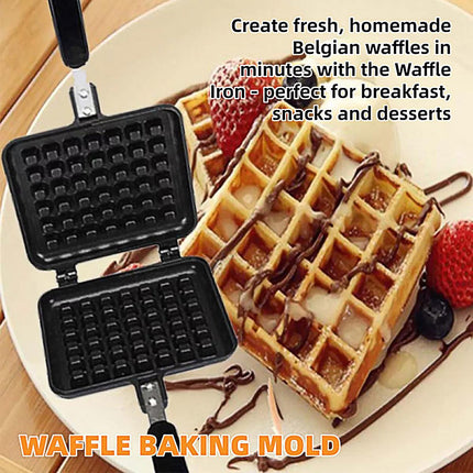 Waffle Pan Mould DIY Cake Baking Tool Lattice Muffin Mold Tray for Kitchen Oven.