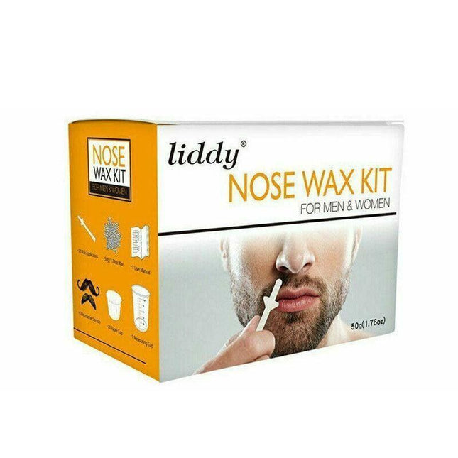 Nose Ear Hair Removal Wax Kit Sticks Easy Mens Nasal Waxing Remover Strips.