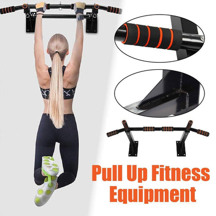Wall Mounted Pull Chin Up Bar Home Gym Training Workout Dip Bar Exercise Fitness.