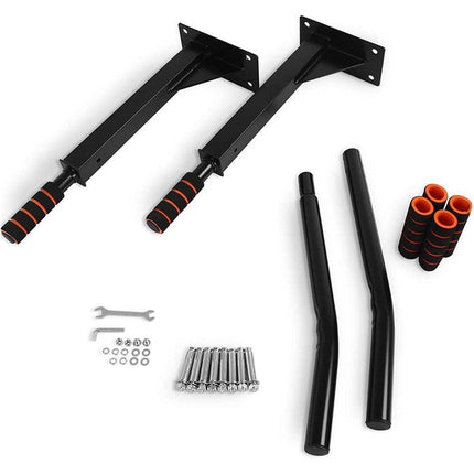 Wall Mounted Pull Chin Up Bar Home Gym Training Workout Dip Bar Exercise Fitness.