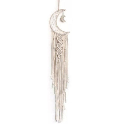 Wall Hanging Tapestry Macrame Moon Dream Catcher Handmade Bedroom Home Decor.