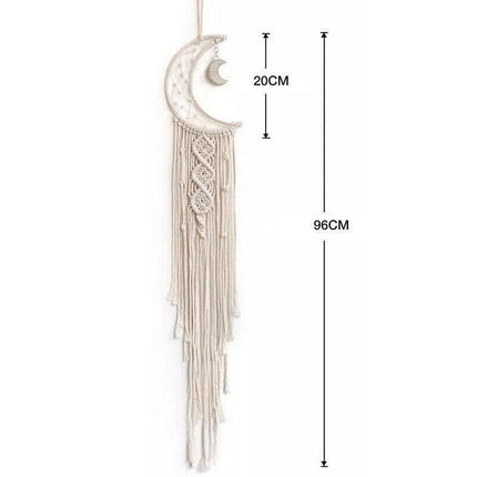 Wall Hanging Tapestry Macrame Moon Dream Catcher Handmade Bedroom Home Decor.