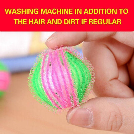 6PCS Reusable Laundry Hair Removal Balls for Lint Fluff Pet Hair Cleaning 3.5cm.