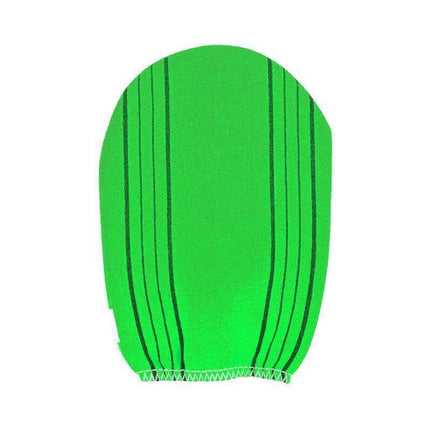 Fiber Cleaner Bath Glove Exfoliating Towel Body Rub Shower Scrub Glove Washcloth - Rose Red.