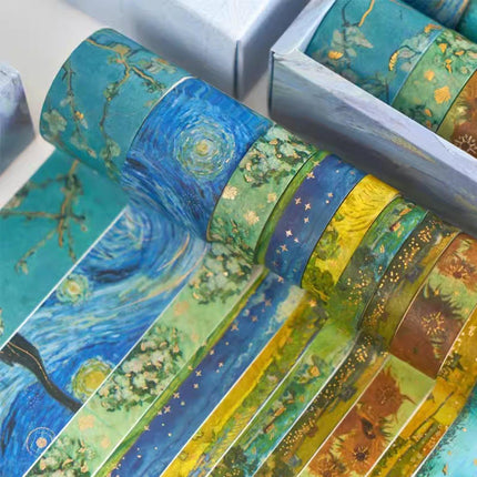 Gold Foil Washi Tape Set Decorative Craft Tape for Gift Wrapping Scrapbooking - YSSCJ.