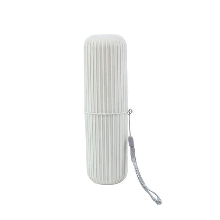 Travel Toothbrush and Toothpaste Holder Portable Bathroom Storage Box Case Cover - Green.
