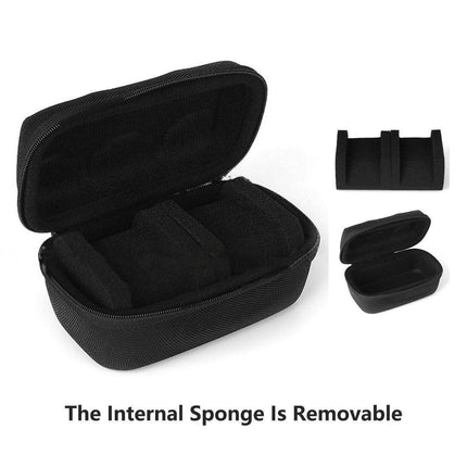 Two Card Portable Watch Organizer Box Storage Case for Watches and Straps.