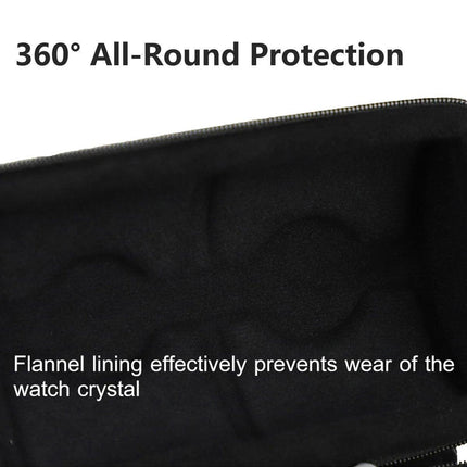 Two Card Portable Watch Organizer Box Storage Case for Watches and Straps.