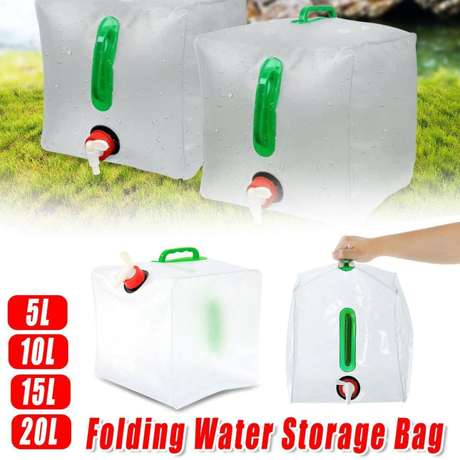 Portable Folding Water Bag Compression Bucket Outdoor Sports Cycling Equipment - 10L.