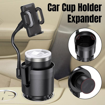 2 in 1 Car Phone Holder and Cup Holder Drink Organiser Water Bottle Holder.