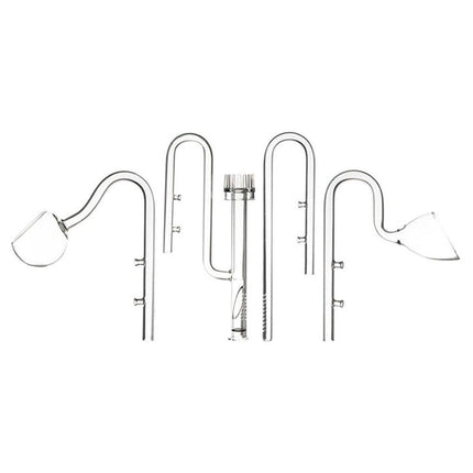 Aquarium Glass Inlet Outlet Pipe Fish Tank Filter Oil Film Remover Plant Holder - Lily inlet-16mm.