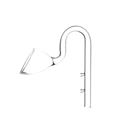 Aquarium Glass Inlet Outlet Pipe Fish Tank Filter Oil Film Remover Plant Holder - Hemispherical outlet-16mm.