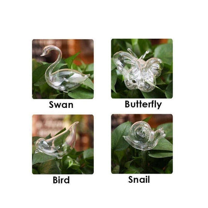 Automatic Self Plant Watering Glass Bulbs Water Feeder Indoor Irrigation Outdoor - Mushroom.