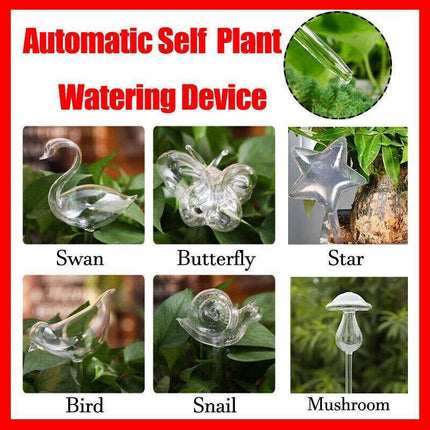 Automatic Self Plant Watering Glass Bulbs Water Feeder Indoor Irrigation Outdoor - Swan.