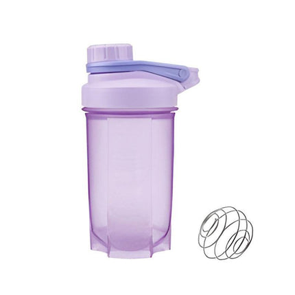 500ml Protein Powder Shake Ball Bottle Sport Mixer Shaker Mixing Drinking Cup - Purple.