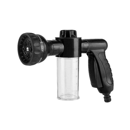 Washing Nozzle Plant Pet Hose 8-Mode Garden Car Water Foam Sprayer Soap Dispenser - Green.