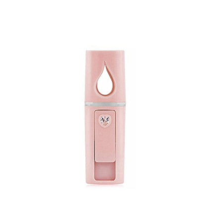 L2 Mini Nano Facial Mister With Top Mirror Rechargeable Cool Mist Sprayer  Au - Pink.