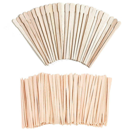 100pcs Beauty Shaving Wands Hair Removal Eyebrow Razors for Salon and Home Use - Flat.