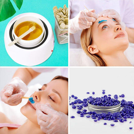 100pcs Beauty Shaving Wands Hair Removal Eyebrow Razors for Salon and Home Use - Flat.