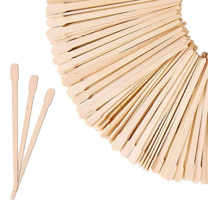 100pcs Beauty Shaving Wands Hair Removal Eyebrow Razors for Salon and Home Use - Flat.