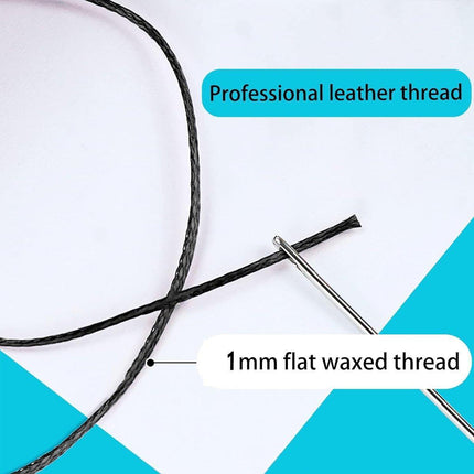 260m 150D Leather Sewing Waxed Thread Hand Stitching Craft Repair Cords 4Colours - Brown.