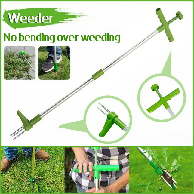 Weed Puller Garden Golves Claws Weeder Twister Twist Pull Lawn Root Remover Tool.