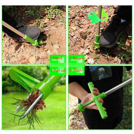Weed Puller Garden Golves Claws Weeder Twister Twist Pull Lawn Root Remover Tool.