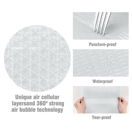 25PCS Poly Bubble Mailers Envelope Padded Bag White Cushioned Satchel 15 Sizes - 25PCS-15*40CM.