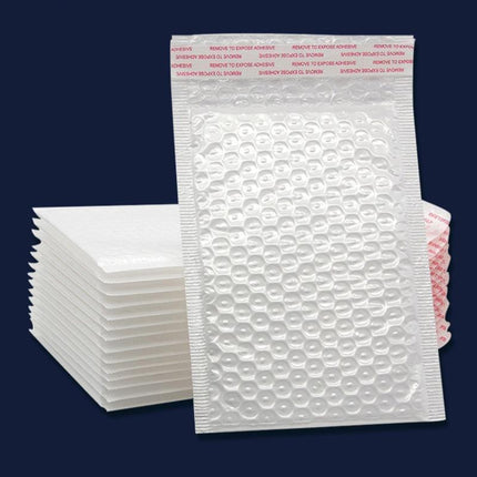 25PCS Poly Bubble Mailers Envelope Padded Bag White Cushioned Satchel 15 Sizes - 25PCS-15*40CM.