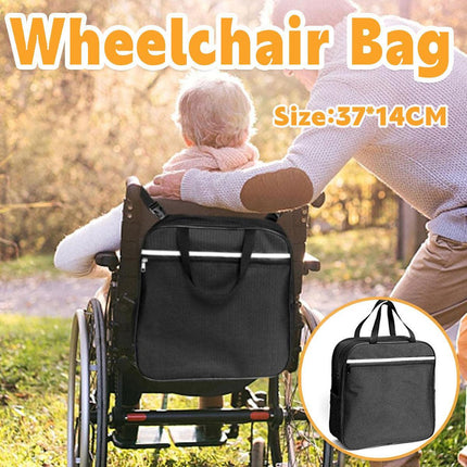 Wheelchair Bag Rear Hanging Storage Backpack Multifunctional Armchair Organizer.