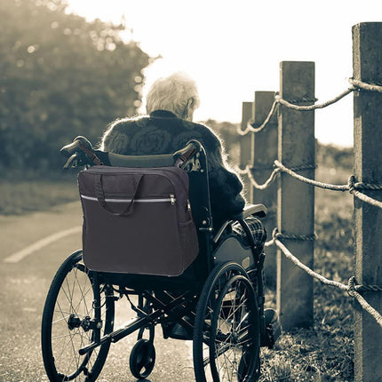 Wheelchair Bag Rear Hanging Storage Backpack Multifunctional Armchair Organizer.