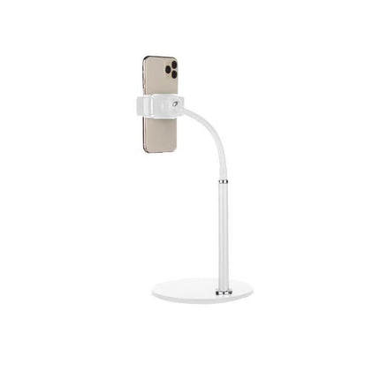 Adjustable Floor/Desk Stand Bed Lazy Mount Holder Arm Bracket For Phone Tablet - 6.5-9cm White(Desk Stand).