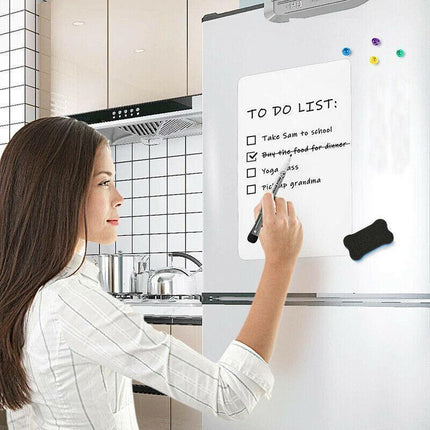 Whiteboard for Fridge A4 A5 with Marker Pen Memo and Reminder Use - A5 1PCS+1PCS Maker.