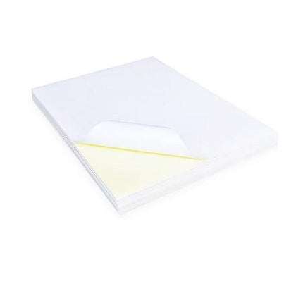 A4 Self Adhesive Sticker Paper Sheet Label Laser Inkjet Print Mailing Address - White Glossy 2x1 *20 PCS.