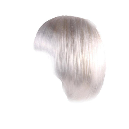 Short Bob Wig with Bangs for Women Synthetic Cosplay Party Hair in 14 Colours - Dark Pink.
