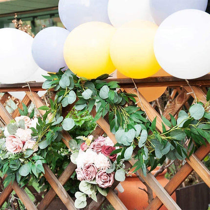 Artificial Eucalyptus Garland 2m Green Vine Fake Plant Home Decoration Rattan.