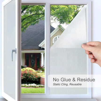 3/5M Sand Blast Clear Privacy Frosted Frosting Windows Glass Film Removable - 90cm×3M.