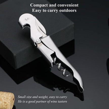 Waiters Friend Corkscrew Stainless Steel Wine Bottle Opener Screw Knife Bar.