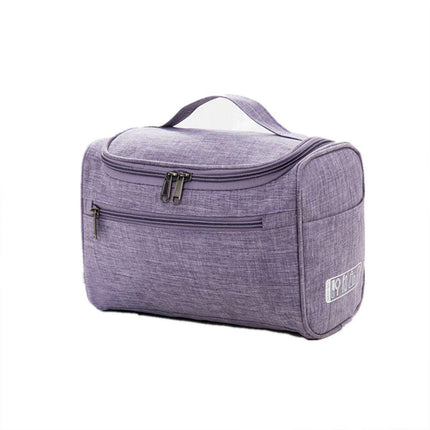 Womens Cosmetic Bag Make Up Case Travel Toiletry Wash Organiser Vanity Nail Box - Wine Red.