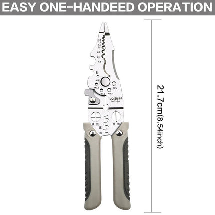 Multifunctional Wire Stripper Pliers Electric Cable Crimper and Cutter Tool Set.