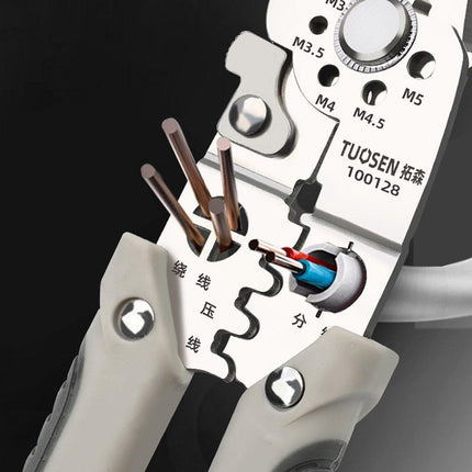 Multifunctional Wire Stripper Pliers Electric Cable Crimper and Cutter Tool Set.