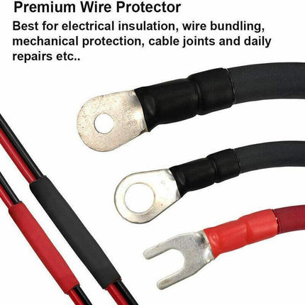 Grade Marine Heat Shrink Tubing 3:1 Wire Sleeve Glue Inside Fast Wrap Insulation Black - 12.7mm*1M.