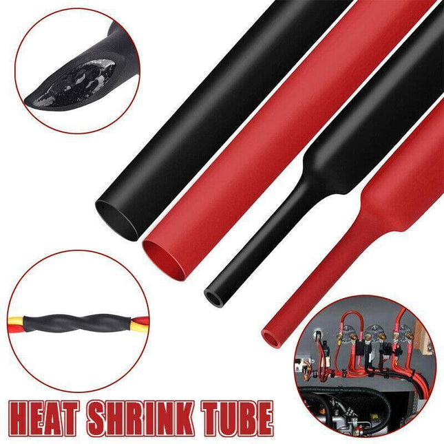 Grade Marine Heat Shrink Tubing 3:1 Wire Sleeve Glue Inside Fast Wrap Insulation Black 5M - 19.1mm*5M.