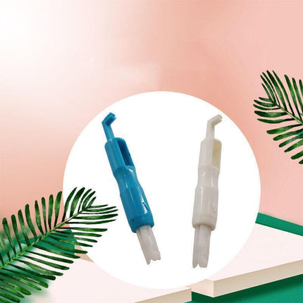 3x Automatic Needle Threader -Insertion Handle Tools Sewing Machine - White.