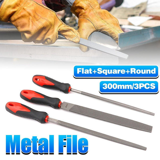 3pcs Woodworking File Trimming Sanding Tool Set for Wood Metal Shaping Smoothing.