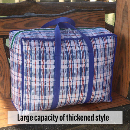 10PCS Large Waterproof Moving Packing Bags Woven Storage Luggage Quilt Bags - Medium.
