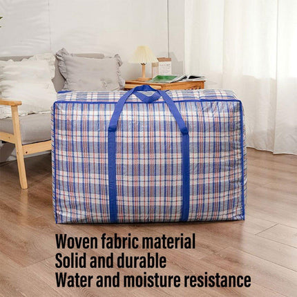 10PCS Large Waterproof Moving Packing Bags Woven Storage Luggage Quilt Bags - Medium.
