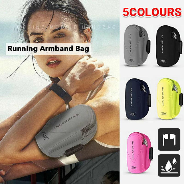 Universal Outdoor Sports Armband Case Phone Holder Gym Running Jogging Arm Band - Yellow.