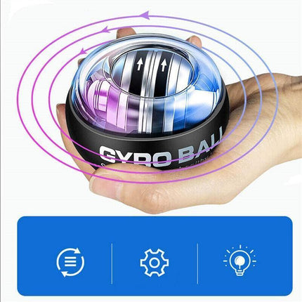 Led Wrist Ball Trainer Relax Gyroscope Ball Muscle Power Ball Gyro Arm Exerciser.